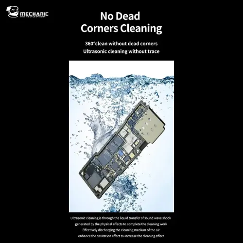 Mechanic iClean-E08P Ultrasonic Cleaner For Phones Motherboard Camera Glass Black Spot Cleaning Machine