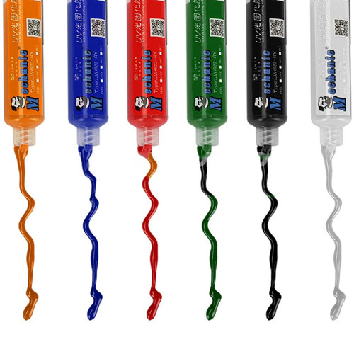 MECHANIC 10ML GREEN UV SOLDER MASK BGA PCB PAINT PREVENT CORROSIVE ARCING Soldering Paste Flux PCB UV Photosensitive Inks