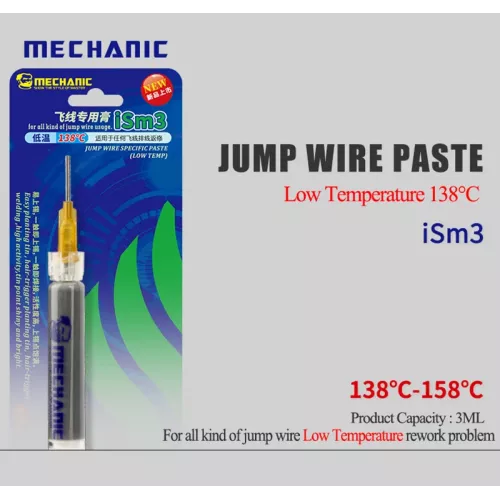 Mechanic ism3 Jump Wire Specific Solder Tin Paste Low/Medium Temperature Soldering Flux for iPhone Fingerprint Repair Tools