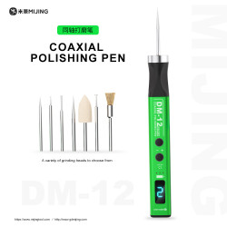 Mijing DM-12 Coaxial Polishing Pen with 7 Grinding Heads for IC Chip Grinding Mijing DM-12 Coaxial Polishing Pen with 7 Grinding Heads for IC Chip Grinding