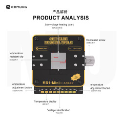 MIJING MS1-MINI Chip Glue Removal Table Heating Platform MIJING MS1-MINI Chip Glue Removal Table Heating Platform