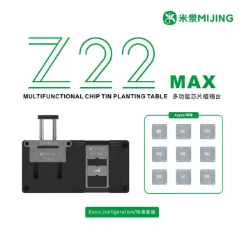 Mijing Z22 MAX CPU Chip Tin Planting BGA Reballing Stencil Platform for iPhone 11-17PM / Android