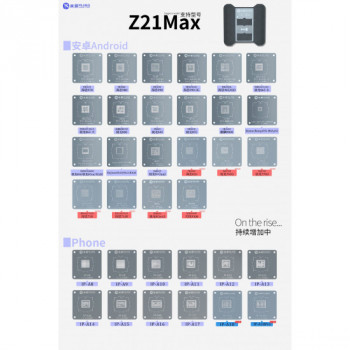 MiJing Z21 Max CPU IC Chip Reballing Stencil Station For Only Android