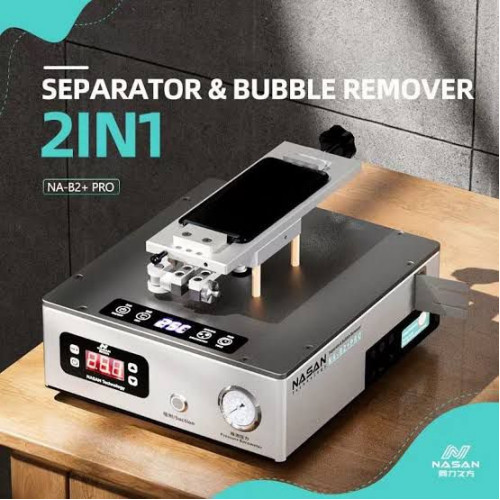 Nasan Na-b2+ Pro 2in1 Bubble Remover Separator With Built-in Pump air Compressor Screen Separating Machine