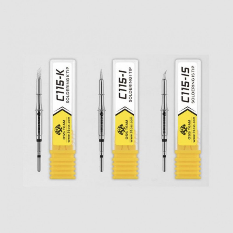 OSS TEAM C115-I / IS / K SOLDERING IRON TIPS COMPATIBLE WITH JBC SOLDERING STATION