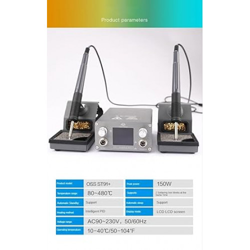 OSS TEAM ST91+ Soldering Station 2 handles