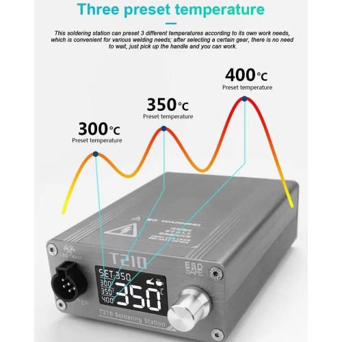 T210 SOLDERING IRON STATION 2S RAPID HEATING BY OSS TEAM (75W)