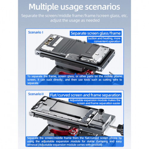 Qianli PM86 Universal Screen Disassembling Heating Separator for Curved / Straight / Folding Screen