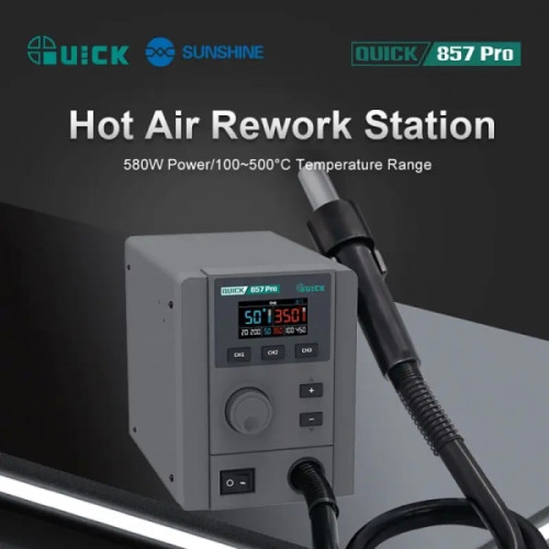 QUICK 857 Pro Digital display hot air rework station