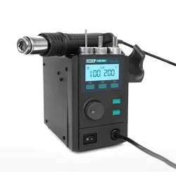 QUICK 2008D+ Hot Air Desoldering Station intelligent LCD Digital Hot Air Gun For Mobile Phone Repair Lead-free Disassemble Tools
