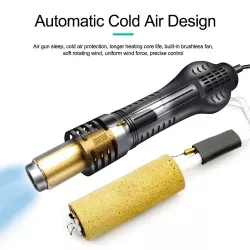 QUICK 2008D+ Hot Air Desoldering Station intelligent LCD Digital Hot Air Gun For Mobile Phone Repair Lead-free Disassemble Tools