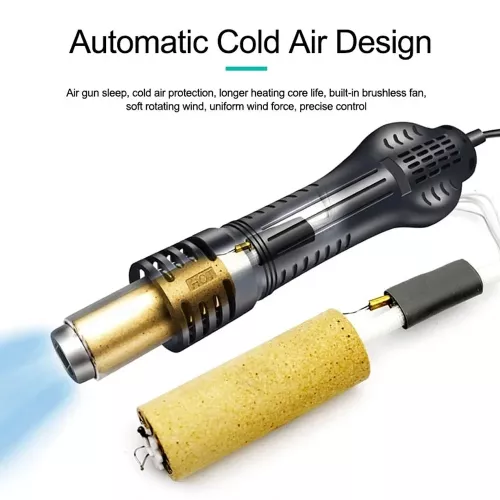 QUICK 2008D+ Hot Air Desoldering Station intelligent LCD Digital Hot Air Gun For Mobile Phone Repair Lead-free Disassemble Tools