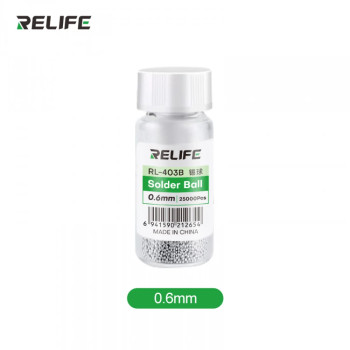 Relife RL-403B 183*C Multi Specification Leaded Solder Balls / Bottle 0.6mm - 25000Pcs