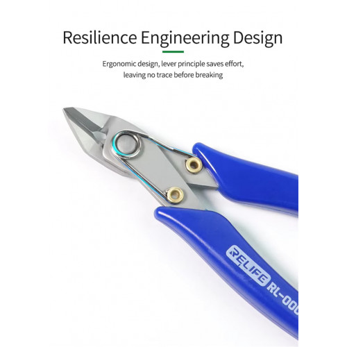 RELIFE RL-0001 5-Inch High precision cutting pliers Cutting Side Snips Nipper Hand Tools Electrical Wire Cable Cutters Precision