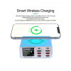 Relife RL-304S 8 USB+PD Port Smart Lightning Charger With Wireless (Upto 10W) Charging Relife RL-304S 8 USB+PD Port Smart Lightning Charger With Wireless (Upto 10W) Charging