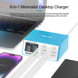 Relife RL-309A 100W High Power 8-Port Fast Charging Digital Display USB Charger Relife RL-309A 100W High Power 8-Port Fast Charging Digital Display USB Charger