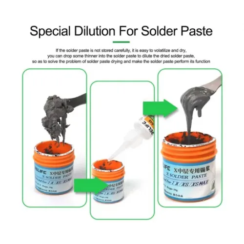 Relife RL-548 Universal Solder Paste Thinner Liquid (10 ML) - For Dry PPD Paste
