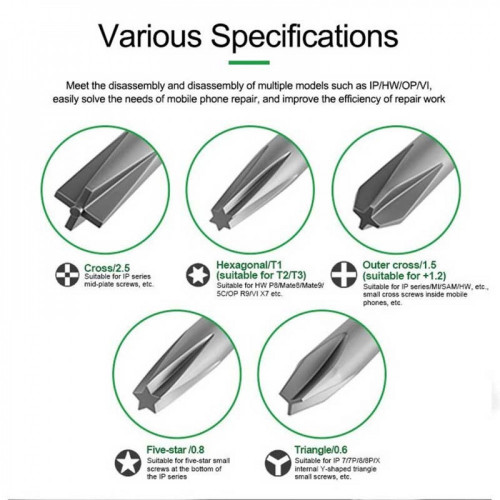 Relife RL-728A Strong Magnetic Adsorption S2 Bits Screwdriver
