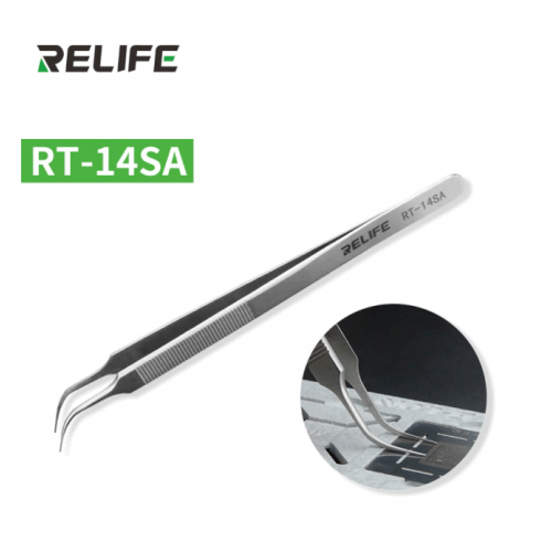 RELIFE RT-14SA ANTI-STATIC PRECISION STAINLESS STEEL TWEEZER