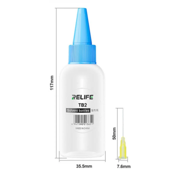 Relife TB2 Plastic Liquid Needle-Tube Solvent Bottle with Needles