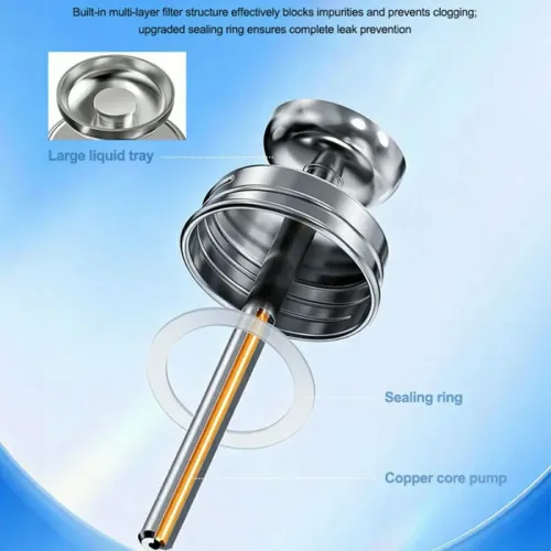 Relife TB3 150mL Weighted Anti-Tip Base Copper Core Pump Triple Leak-Proof Design Solvent Bottle