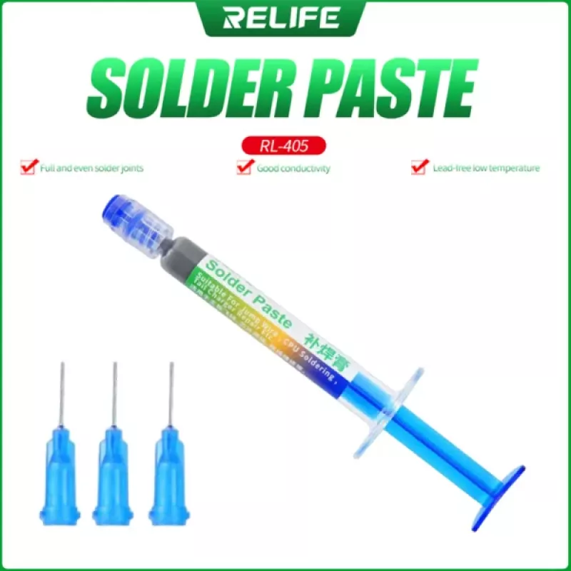 RELIFE RL-405 LEAD-FREE NEEDLE SOLDER PASTE