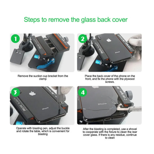 RELIFE RL-601S Plus 2 in 1 Universal Mobile Phone Heating Free Screen Removal Separation Removal Mobile Phone Back Cover Clamp