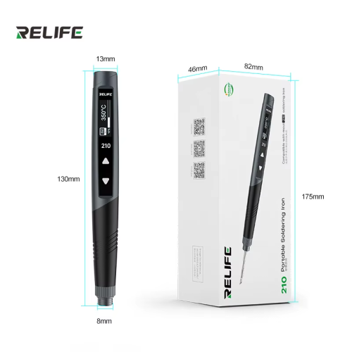 RELIFE RL-210 60W Portable Soldering Iron with OLED Display Fast Heating