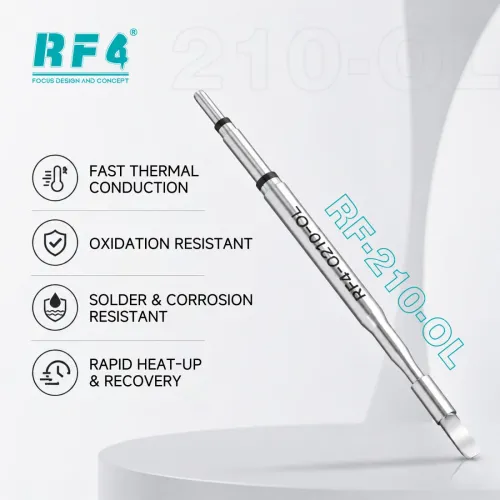 RF4 RF-C210-OL Contour (Curved) Soldering Tip Customized for Multi-Pin FPC Cables Disassembly