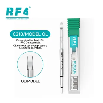 RF4 RF-C210-OL Contour (Curved) Soldering Tip Customized for Multi-Pin FPC Cables Disassembly