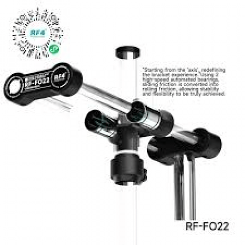 RF4 RF-FO22 360° Rotation Adjustable Universal Double Arm Microscope Bracket
