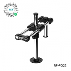 RF4 RF-FO22 360° Rotation Adjustable Universal Double Arm Microscope Bracket RF4 RF-FO22 360° Rotation Adjustable Universal Double Arm Microscope Bracket