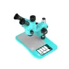 RF4 RF-6558 Pro 6.5-58X Trinocular Stereo Microscope with Big Base & Silicone Pad & Screw Pad