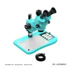 RF4 RF-6558 Pro 6.5-58X Trinocular Stereo Microscope with Big Base & Silicone Pad & Screw Pad