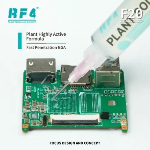 RF4 10CC Portable Plant Based Soldering Flux F20 High activity Eco friendly Safe Cellphone Repair Tools