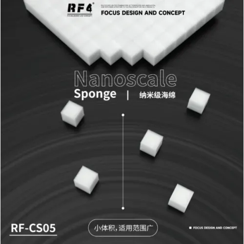 RF4 CS05 White High Density High Temperature Residue Free Strong Decontamination Cleaning Sponge for Mobile Phones Chips