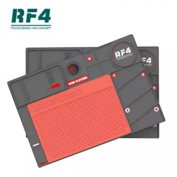 RF4 RF-PO2 double layer Microscope Maintenance Mat Heat insulation pad Multifuction Phone Repair Platform Soldering Silicone Mat