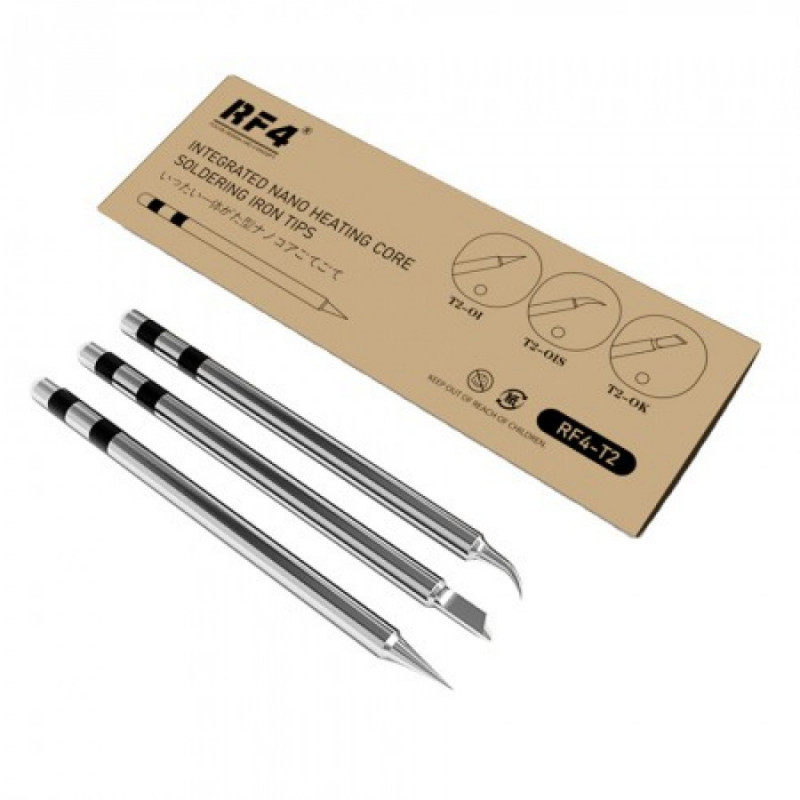 RF4 T2 Series Integrated Nano Heating Core Soldering Iron Tips RF4 RF-ONE