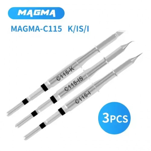 Magma C115 Series Lead Free Soldering Iron Tip for c115 / T26 Series Soldering Station Compatible JBC Sugon Aifen Aixun soldering station Handle