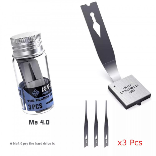 18 Kinds Fae-Train Ma 4.0 Hand Made Pry IC Chip BGA Glue Removing Blades 3 Pcs