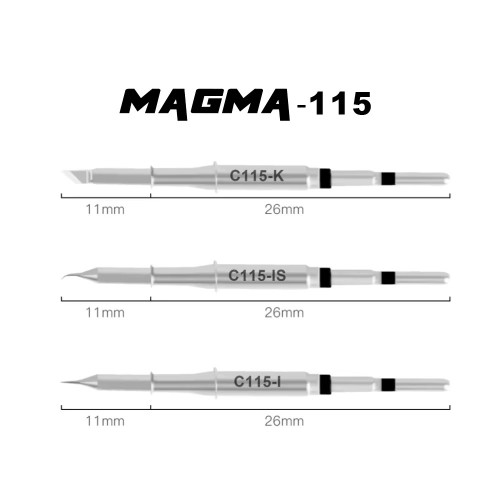 MAGMA C210 / C115 Soldering Iron Tips Lead Free Heating Core Compatible JBC Sugon Aifen Aixun soldering station Handle