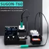 SUGON T60 + Tj8 Soldering Station Double Station Welding Rework Station Compatible with 115 210 245 Handle For BGA PCB Repair Tools