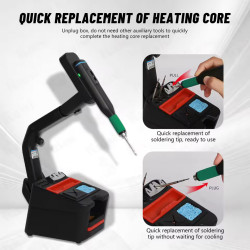 SUGON 55G Cordless Soldering Iron, 250mAh Magnetic Rechargeable Soldering Station, Portable Electronic Welding Tool Kit