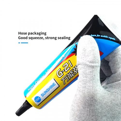 SUNSHINE G-21 Multipurpose glue black high-concentration universal super glue for Mobile phone repair screen back cover