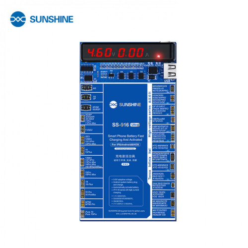 Sunshine SS-916 Ultra V2.0 Digital Display Charging Activation Board for iPhone 6 to 16Pro Max & Android