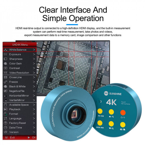 SUNSHINE M-19 Touch 4K HD Camera