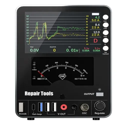 TBK 217A 30V / 5A 3-Channel Storage Curved DC Regulated Power Supply with Hyperbola Display