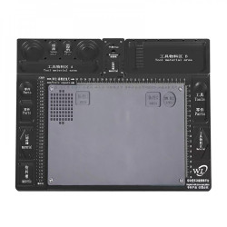 WL Aluminum Alloy Microscope Base Platform Pad High Heat Resistant Maintenance Mat For Phone Repair Platform