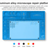 WL Aluminum Alloy Microscope Base Platform Pad High Heat Resistant Maintenance Mat For Phone Repair Platform