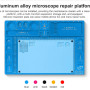 WL Aluminum Alloy Microscope Base Platform Pad High Heat Resistant Maintenance Mat For Phone Repair Platform